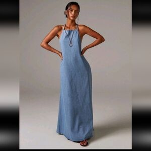 Elegant Blue Maxi Dress